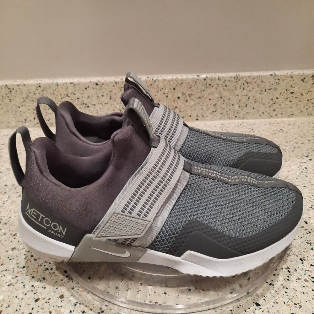 Nike Metcon Sport Athletic Running Shoe Mens Size 10.5 AQ7489-001 Gray White